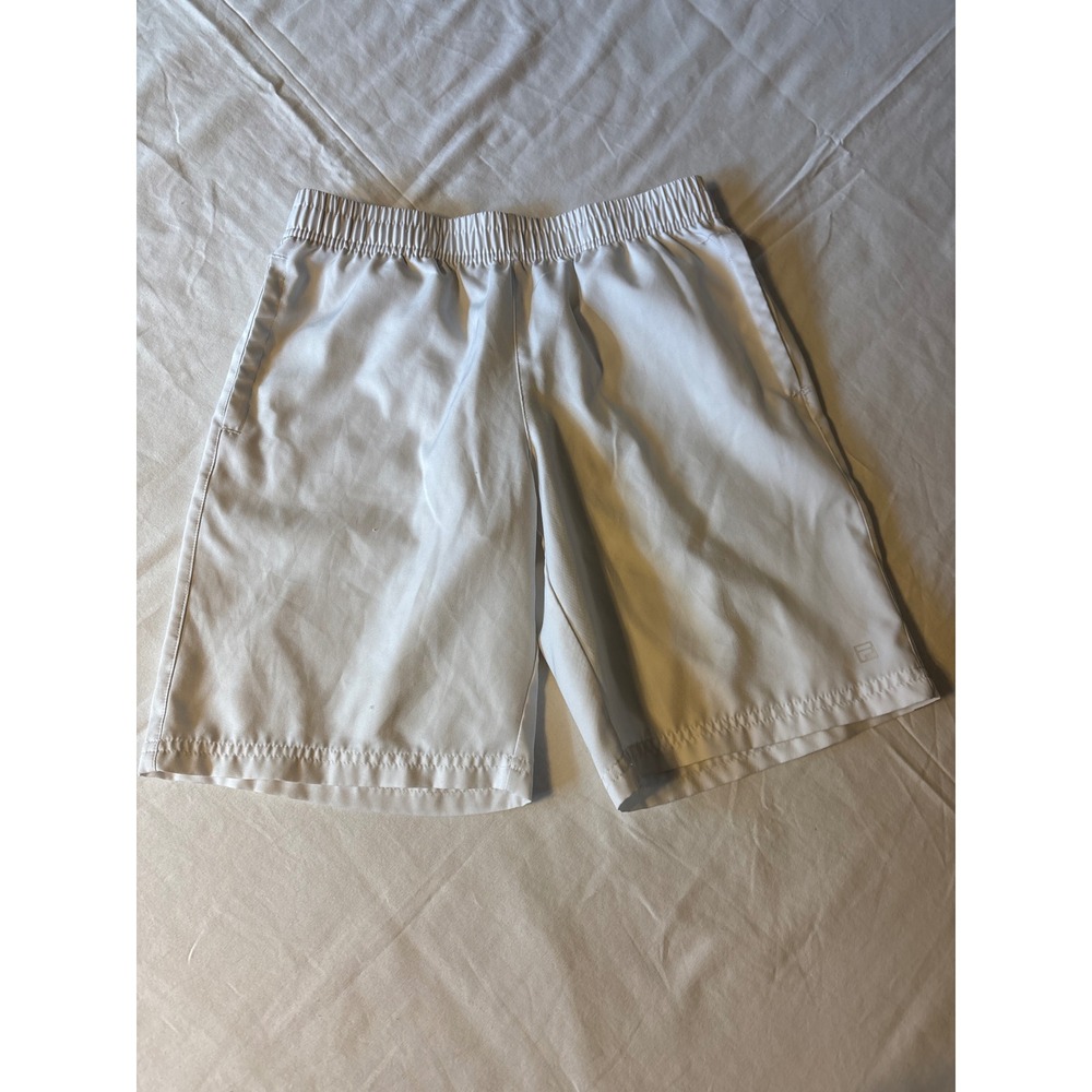 Fila Athletic Shorts Boys L White Good Performance Tennis Training 3341
